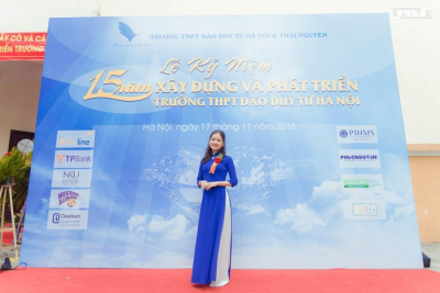 Cô Phạm Hà - giáo viên Trường Trung học phổ thông Đào Duy Từ (Hà Nội). Ảnh: Nhân vật cung cấp