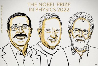 Ba nhà khoa học giành giải Nobel Vật lý 2022.