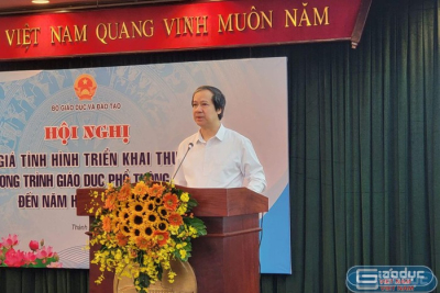 Bộ trưởng Bộ Giáo dục và Đào tạo Nguyễn Kim Sơn. (Ảnh: P.L)