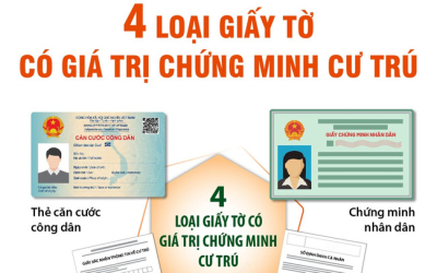 Từ ngày 1/1/2023, người dân có thể dùng 1 trong 4 loại giấy tờ có giá trị chứng minh cư trú để làm một số thủ tục hành chính, dịch vụ công.