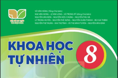 Sách giáo khoa Khoa học tự nhiên 8- bộ Kết nối tri thức với cuộc sống có 15 tác giả (Ảnh: Nguyên Khang)