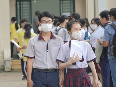 Thí sinh dự thi tốt nghiệp THPT năm 2023. Ảnh: Chân Phúc