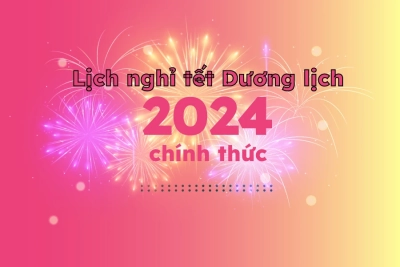 Thông báo số 465/TB-PEK V/v nghỉ tết Dương lịch năm 2024