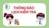 Kế hoạch kiểm tra học kì I cấp Tiểu học năm học 2025-2026