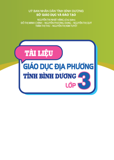 Lớp 3 - Tài liệu Giáo dục Địa phương tỉnh Bình Dương