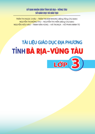 Lớp 3 - Tài liệu giáo dục địa phương tỉnh Bà rịa - Vũng tàu