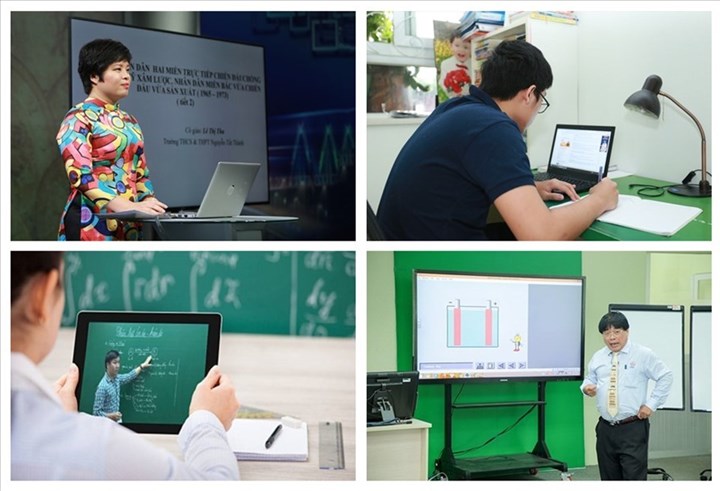 Thầy cô sáng tạo khi dạy online