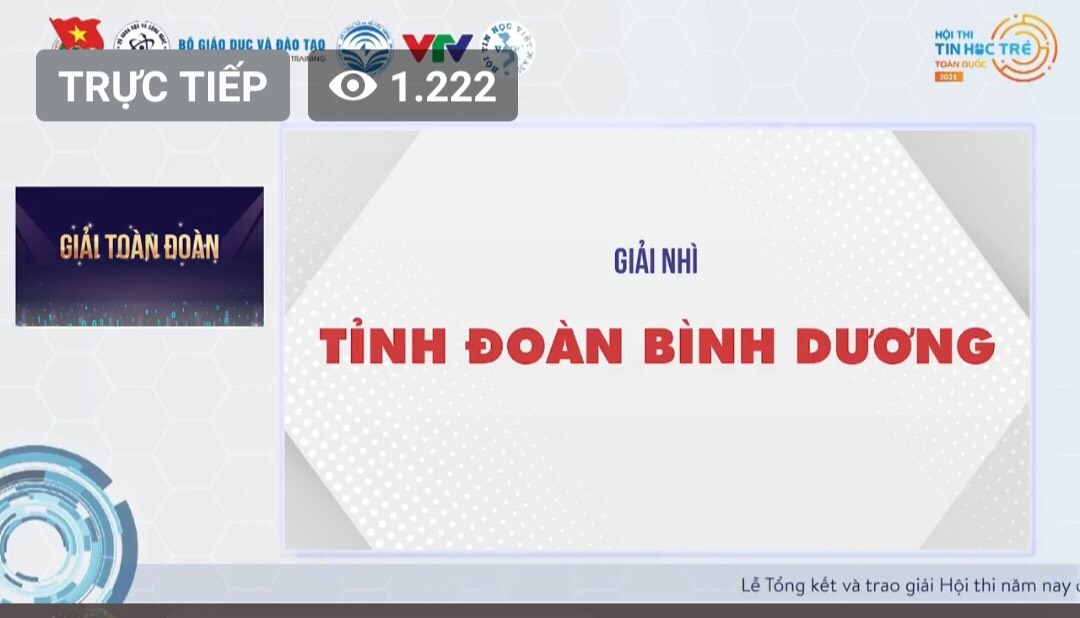 Bình Dương đạt Kết quả cao trong Cuộc thi Tin học trẻ toàn quốc năm 2021