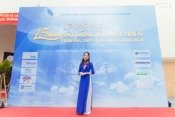 Cô Phạm Hà - giáo viên Trường Trung học phổ thông Đào Duy Từ (Hà Nội). Ảnh: Nhân vật cung cấp
