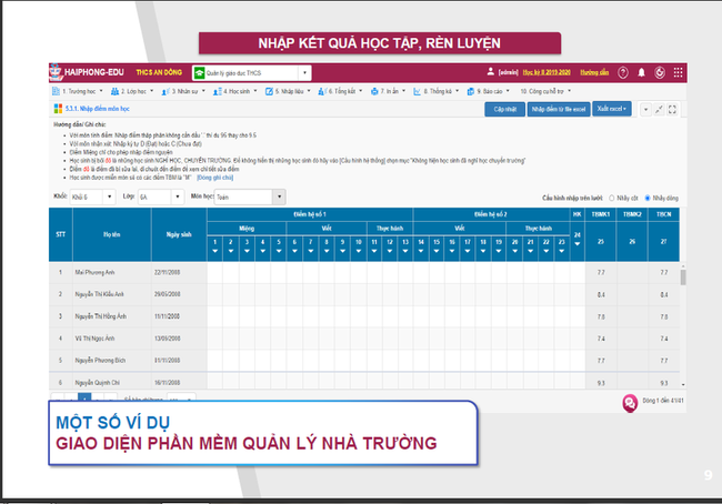 Nhiều địa phương vẫn song song dùng học bạ điện tử và học bạ giấy. (Ảnh minh hoạ: Báo điện tử VTV)