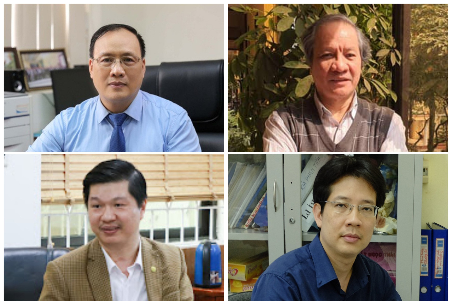 GS.TSKH Nguyễn Đình Đức, GS.TS Phạm Hùng Việt, PGS.TS Lê Hoàng Sơn và PGS.TS Từ Bình Minh (ảnh từ trái qua) (Ảnh: VNU).