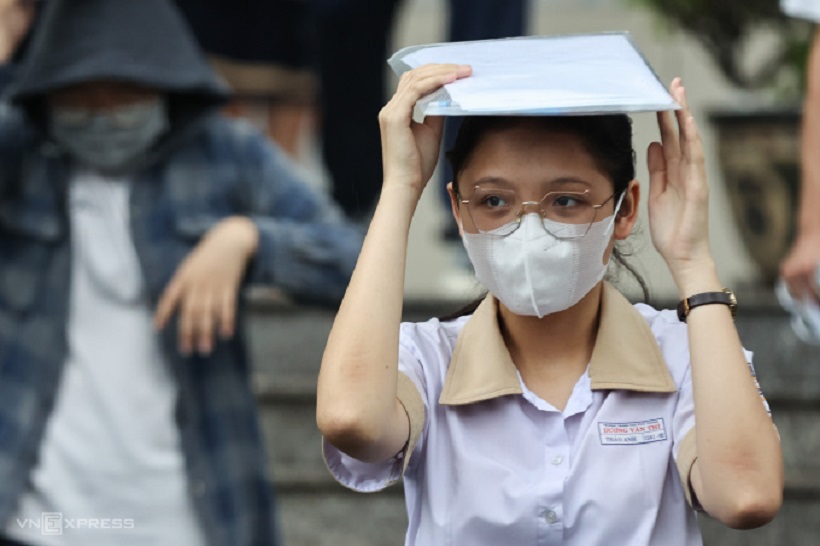 Thí sinh dự thi tốt nghiệp THPT 2023 tại TP HCM. Ảnh: Quỳnh Trần