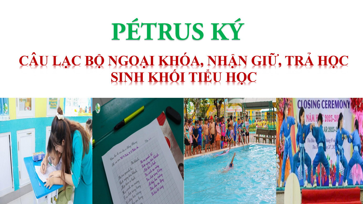Thông báo về việc tổ chức các Câu lạc bộ ngoại khóa, phòng chờ nhận giữ, trả học sinh khối Tiểu học năm học 2024-2025