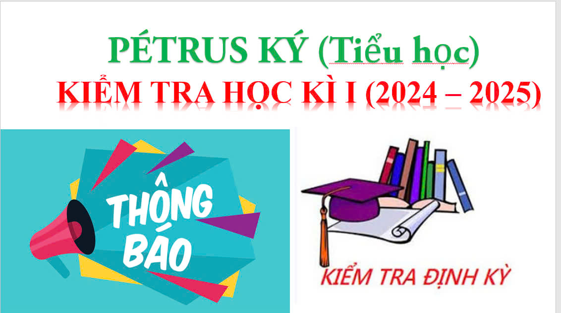 Kế hoạch số 394/KH-PEK về Tổ chức kiểm tra học kì I cấp Tiểu học năm học 2024-202