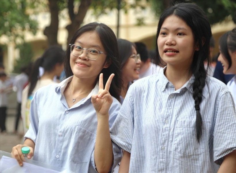 Những thí sinh thi tốt nghiệp THPT cuối cùng của chương trình giáo dục 2006. Ảnh: NGỌC TÚ