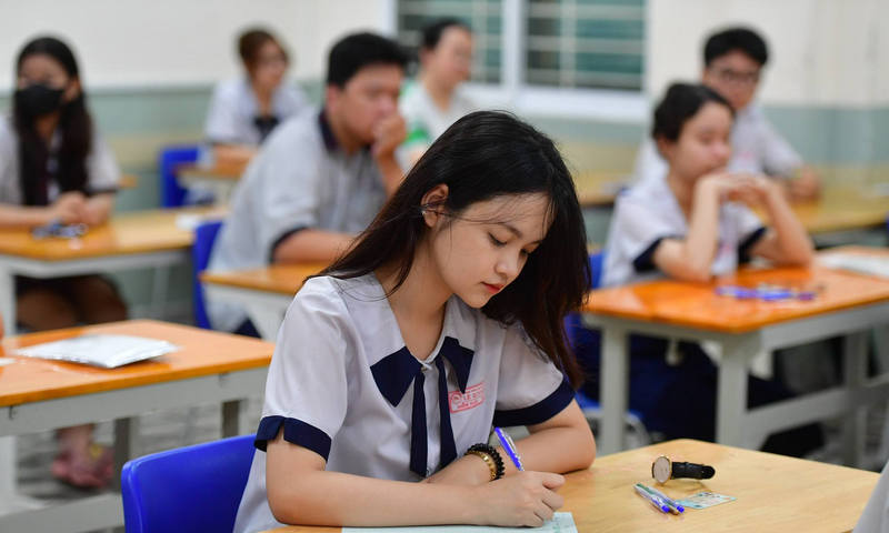 Thí sinh thi cùng môn tự chọn sẽ được sắp xếp cùng phòng thi với nhau