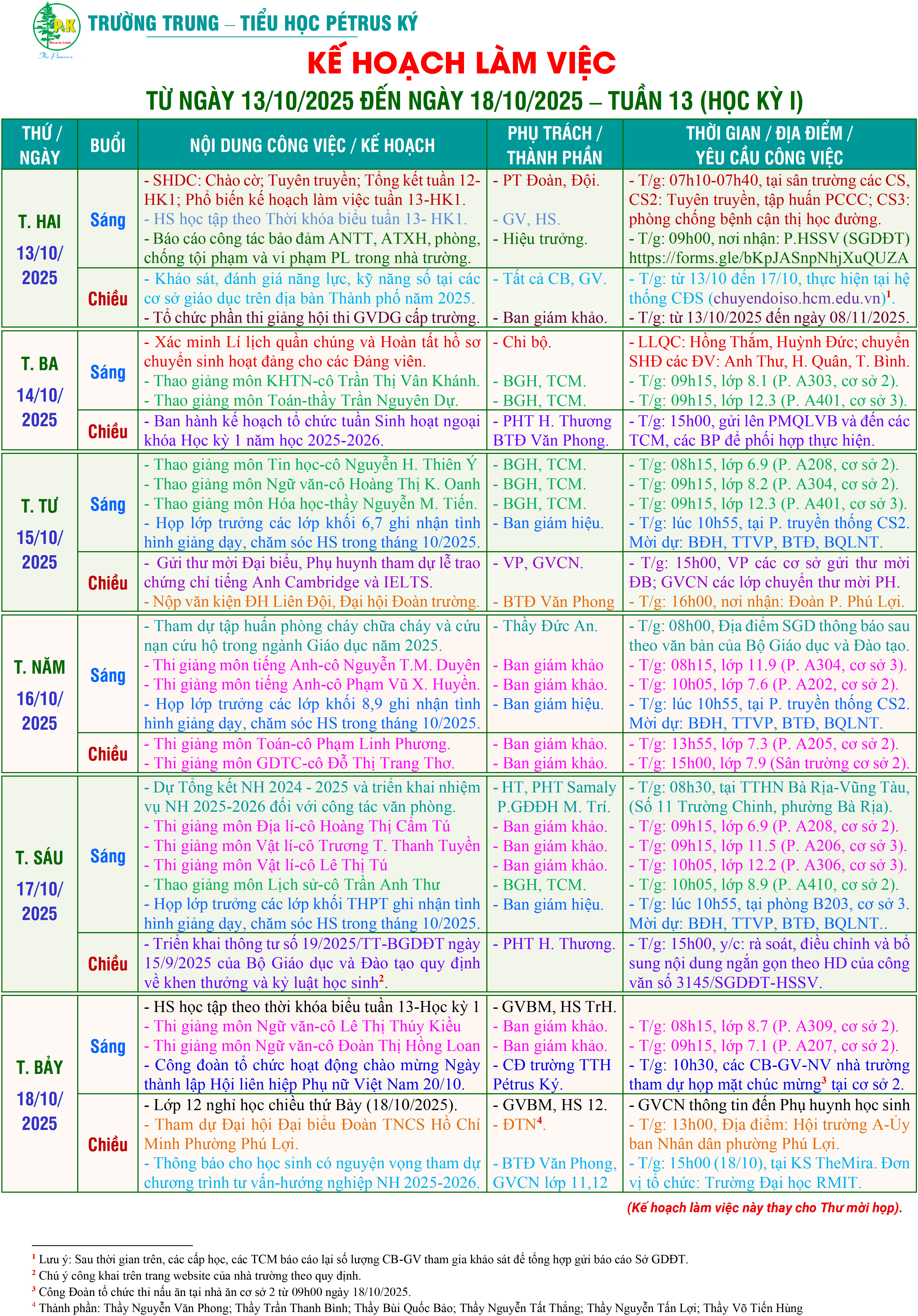 16kh lam viec tu 13 10 2025 den 18 10 2025