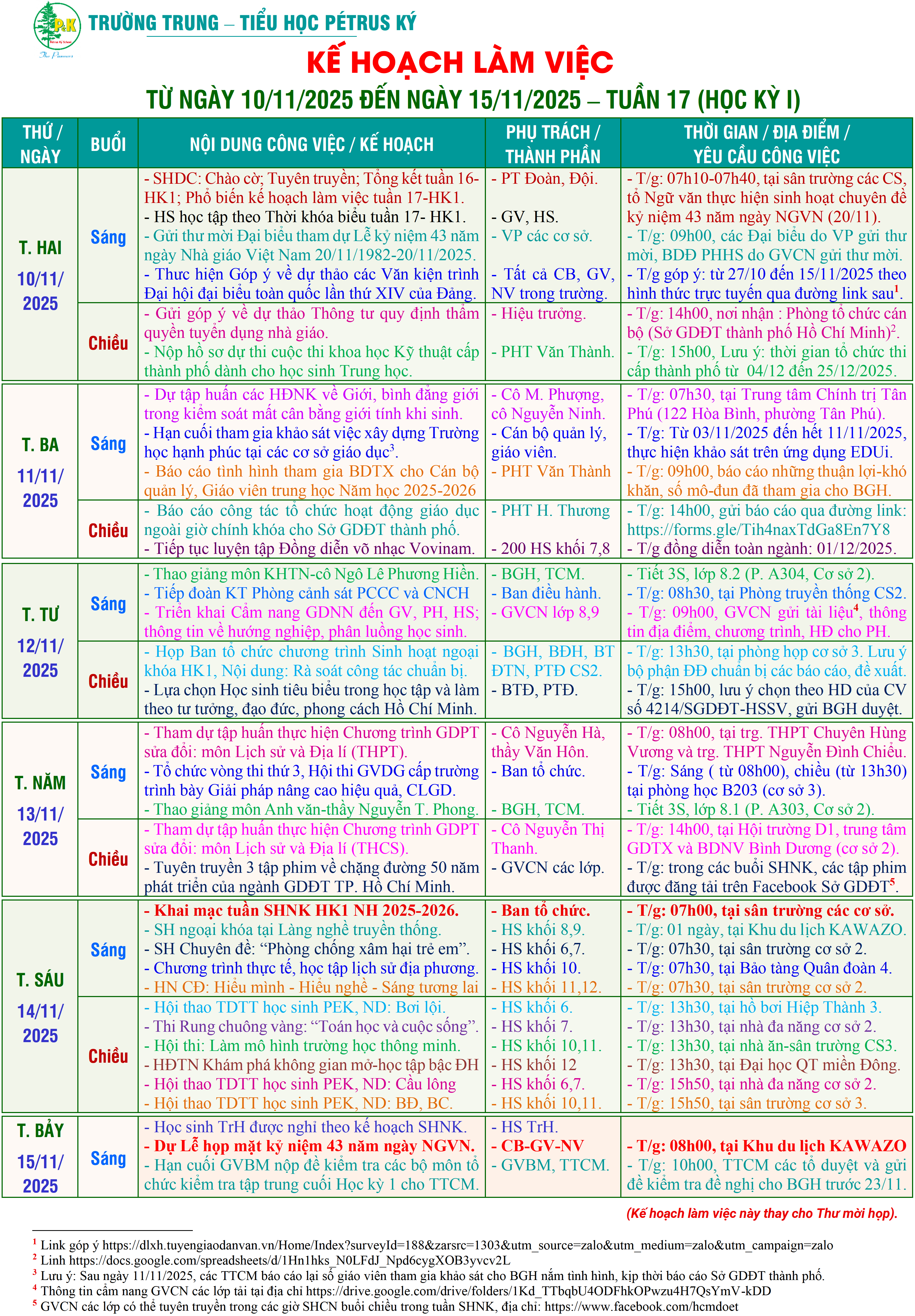 20kh lam viec tu 10 11 2025 den 15 11 2025 cap nhat