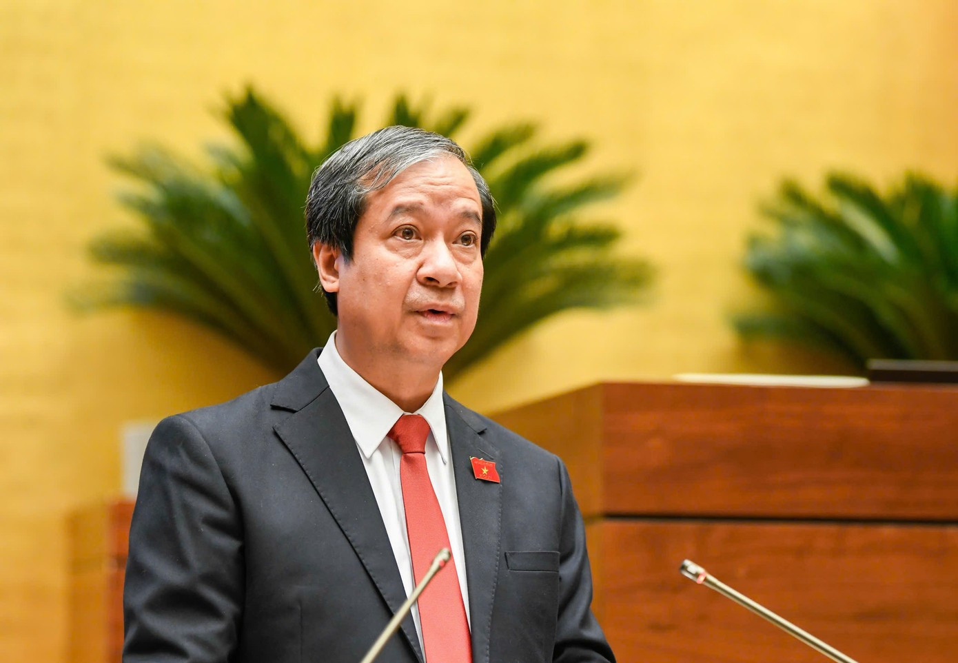 Bộ trưởng Bộ GD&ĐT Nguyễn Kim Sơn (ảnh: Như Ý)