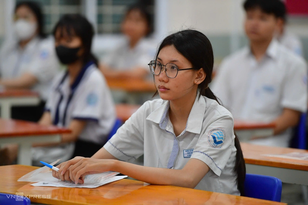 Thí sinh thi tốt nghiệp THPT 2026 tại TP HCM.