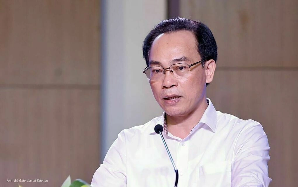 Bộ trưởng Hoàng Minh Sơn phát biểu tại hội nghị Giám đốc Sở Giáo dục và Đào tạo ngày 24/7.