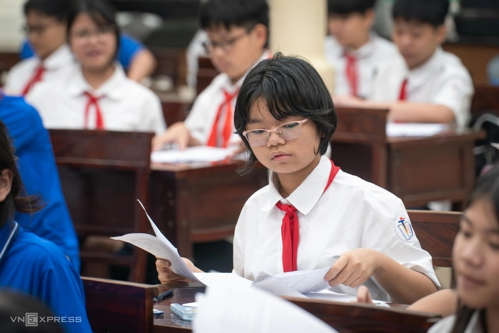 Học sinh trường THCS Trưng Vương, phường Cửa Nam, Hà Nôi, tháng 5/2026.