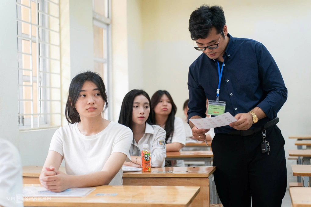 Thí sinh thi tốt nghiệp THPT 2026 tại Hà Nội.
