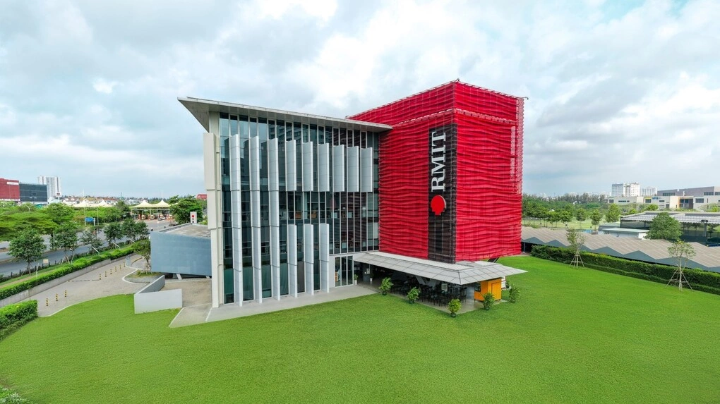 Khuôn viên cơ sở Nam Sài Gòn của trường Đại học RMIT Việt Nam.