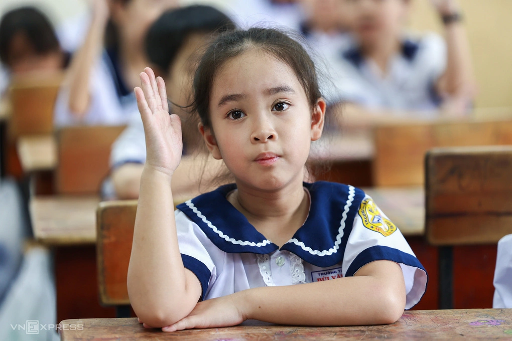 Học sinh trường Tiểu học Bùi Văn Mới, phường Phước Long, tháng 9/2025.