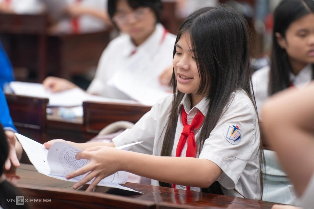 Học sinh trường THCS Trưng Vương, phường Cửa Nam, Hà Nội, tháng 5/2026.