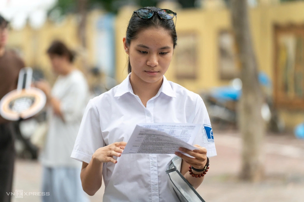 Thí sinh thi tốt nghiệp THPT 2026 tại Hà Nội, tháng 6/2026.