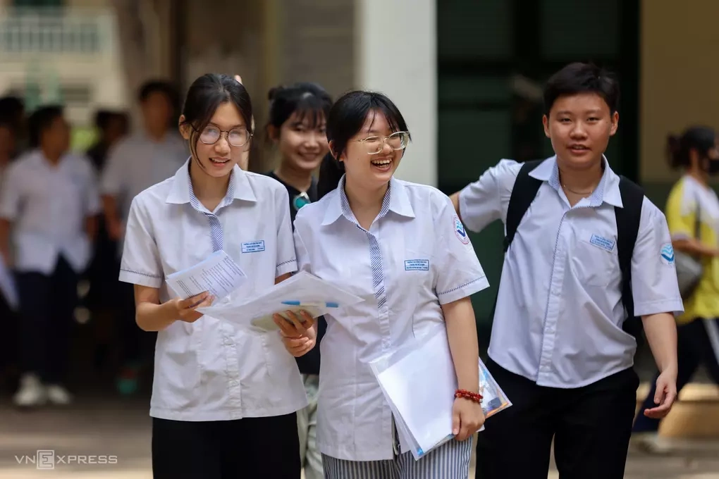 Học sinh thi tốt nghiệp THPT 2026 tại TP HCM.