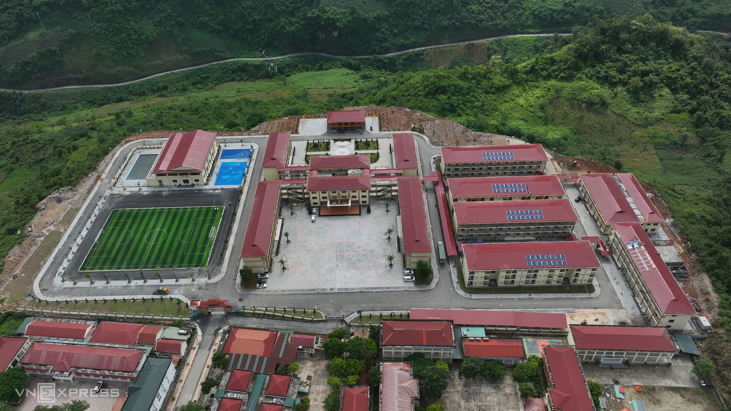 Trường Tiểu học và THCS Pa Tần, Lai Châu, một trong 100 trường phổ thông nội trú được khánh thành ngày 5/9.