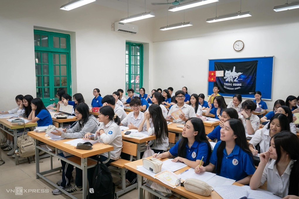 Học sinh lớp 9, THCS Trưng Vương, Hà Nội, tháng 3/2026.