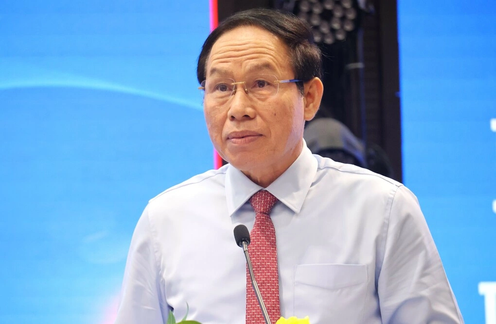 Phó thủ tướng Lê Tiến Châu tại hội nghị, sáng 1/10.