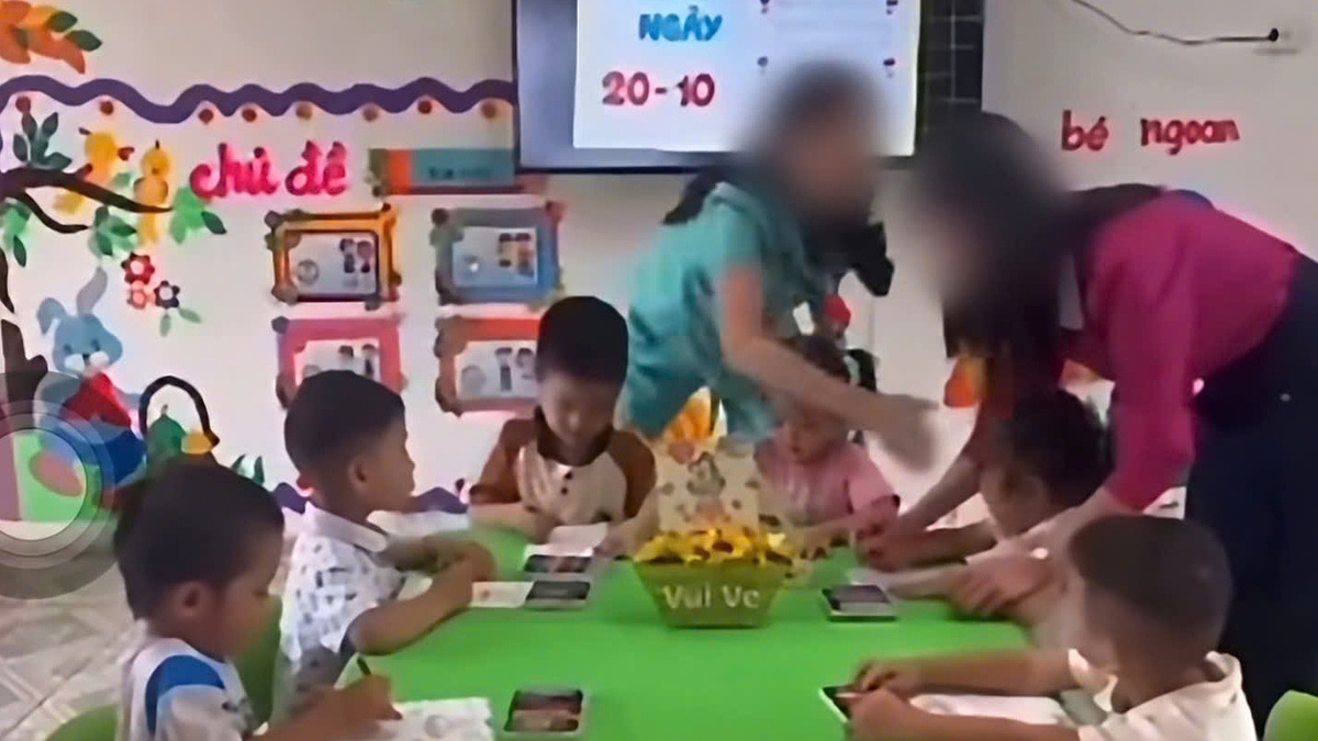 Phụ huynh phát hiện cô giáo tát con qua video dịp 20/10