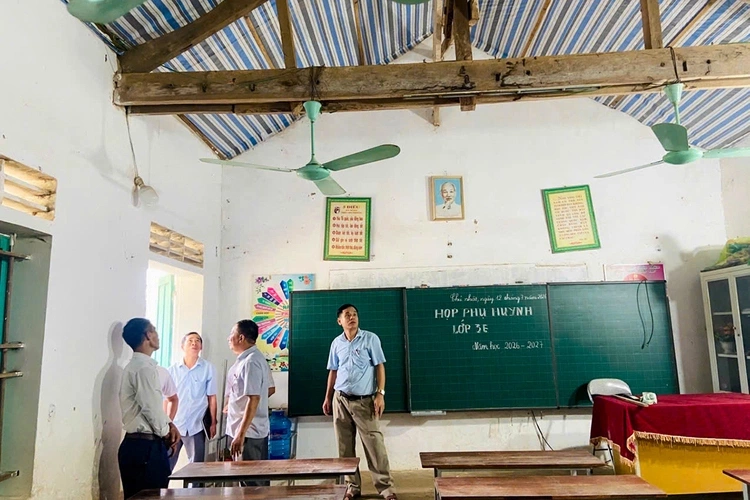 Phòng học tại điểm trường lẻ Tiến Sơn, đầu tháng 9/2026.