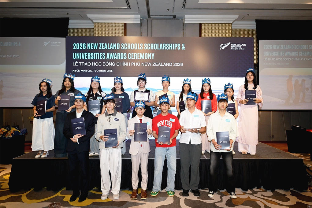16 học sinh Việt Nam nhận học bổng Chính phủ New Zealand, ngày 10/10.