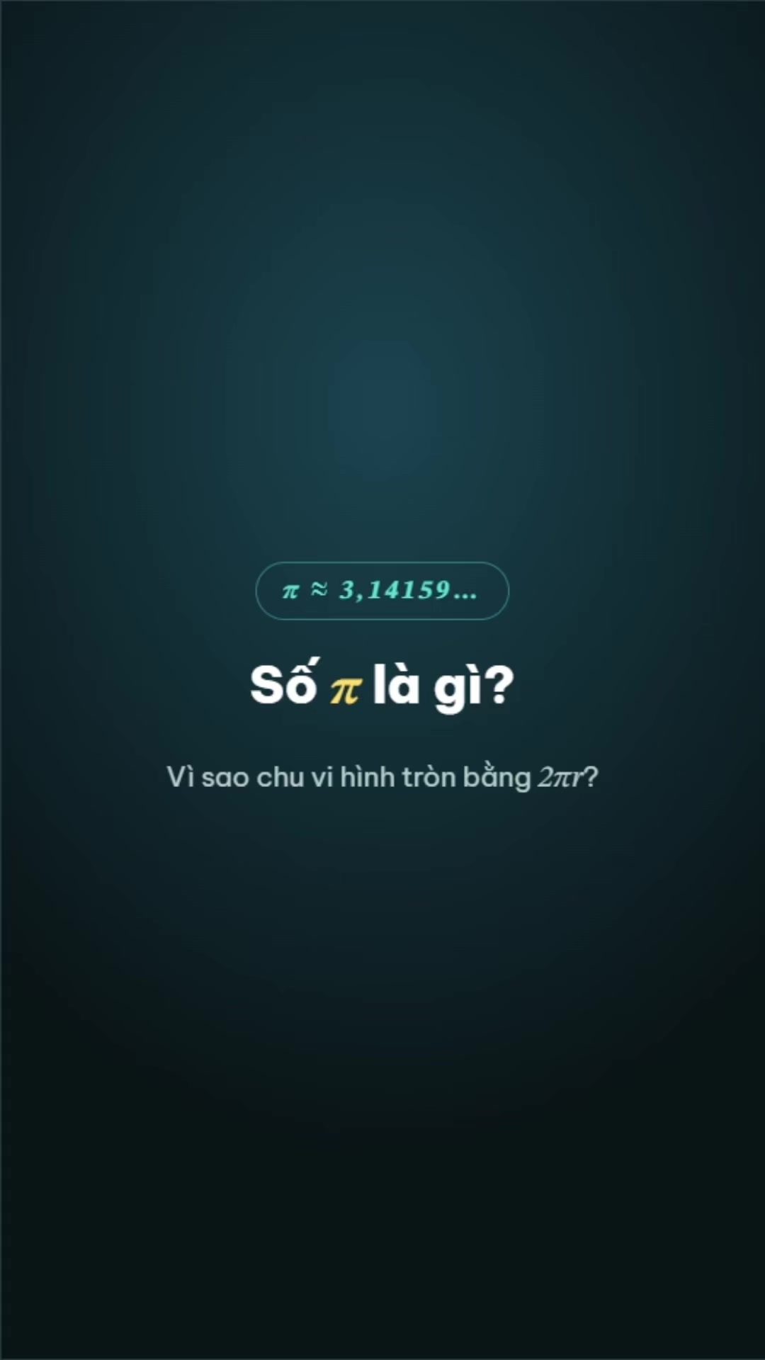 Số π là gì, vì sao chu vi hình tròn là 2πr? #toan #math #pi #chuvi
