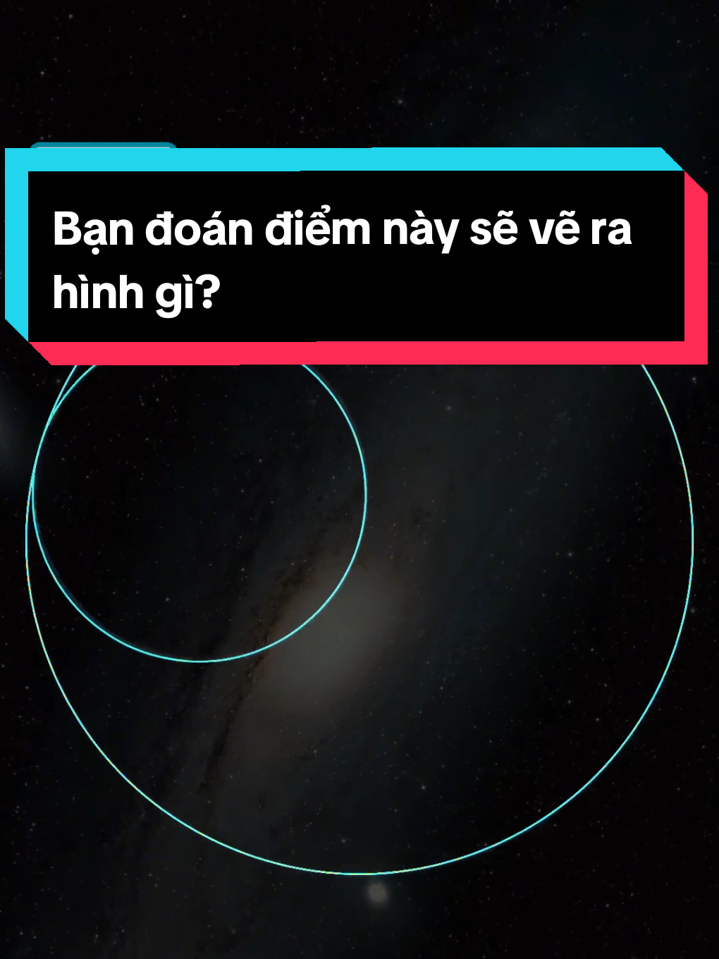 Một hình tròn nhỏ lăn bên trong hình tròn lớn lại có thể tạo nên quỹ đạo đẹp đến bất ngờ. Toán học đôi khi giống như một màn ảo thuật hình học. #toanhoc #khoahoc #kienthuc #giaimakienthuc #facts