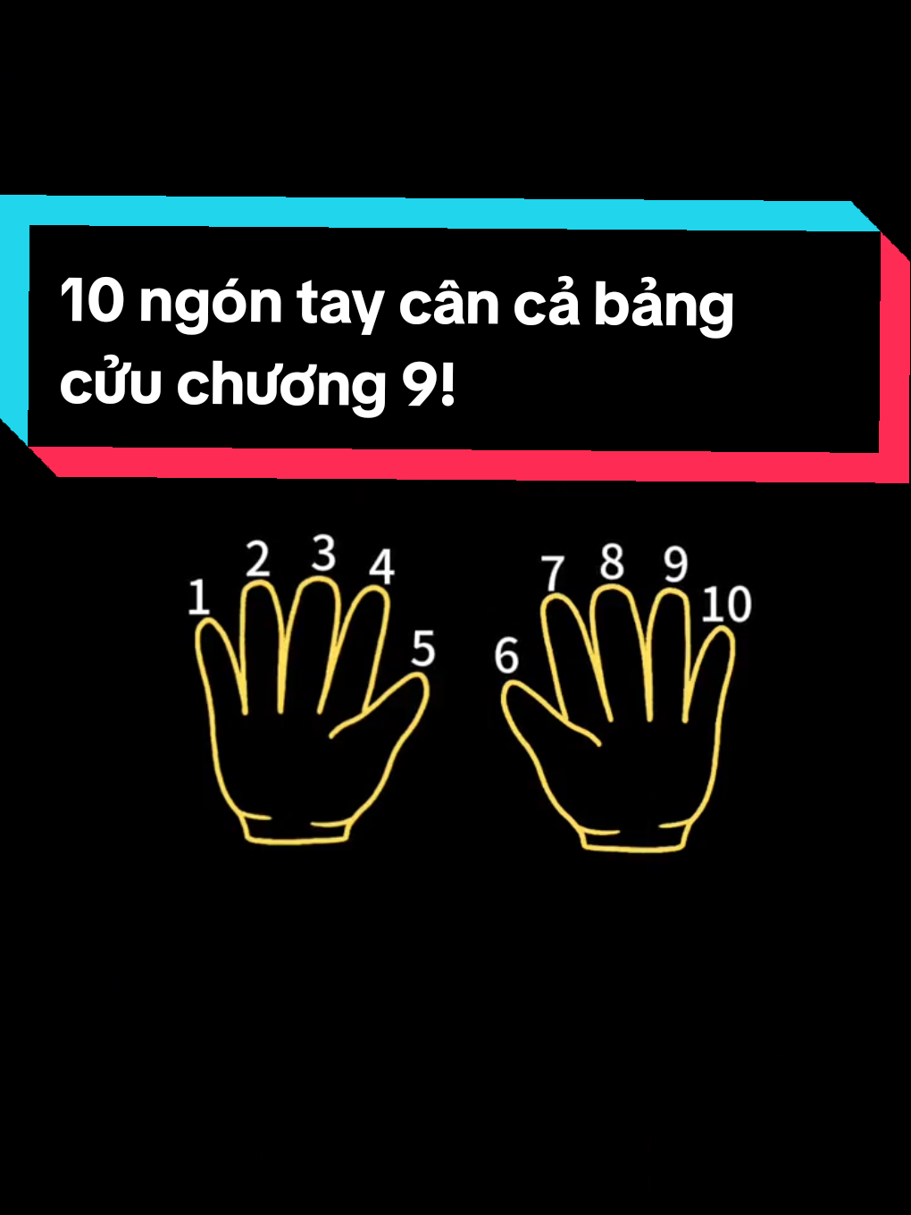 Quên bảng cửu chương 9 cũng không sao, chỉ cần 10 ngón tay là tìm ra đáp án. Một mẹo tính nhanh cực dễ nhớ. #toanhoc #khoahoc #kienthuc #giaimakienthuc #facts